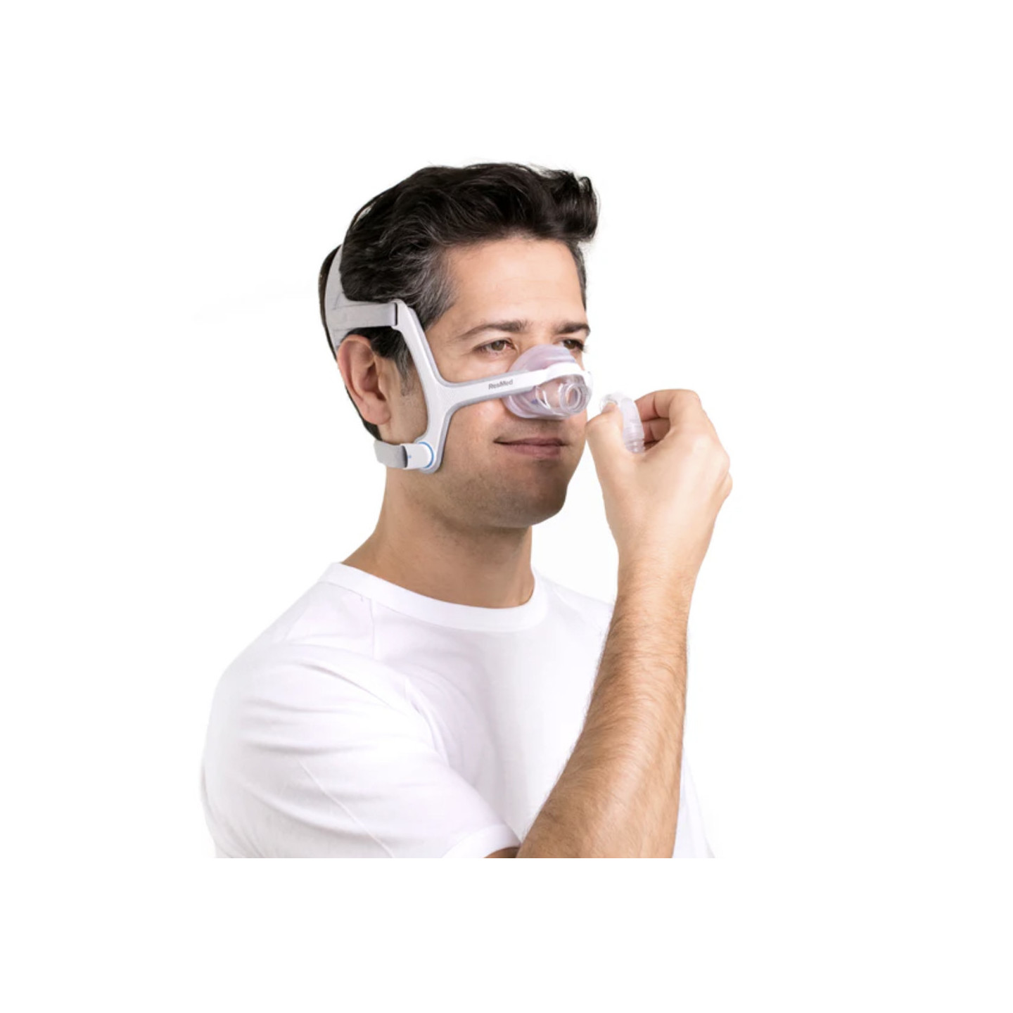 ResMed AirFit N20 CPAP nasal mask.