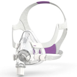 Le masque facial CPAP/PPC AirFit F20 for Her de ResMed.