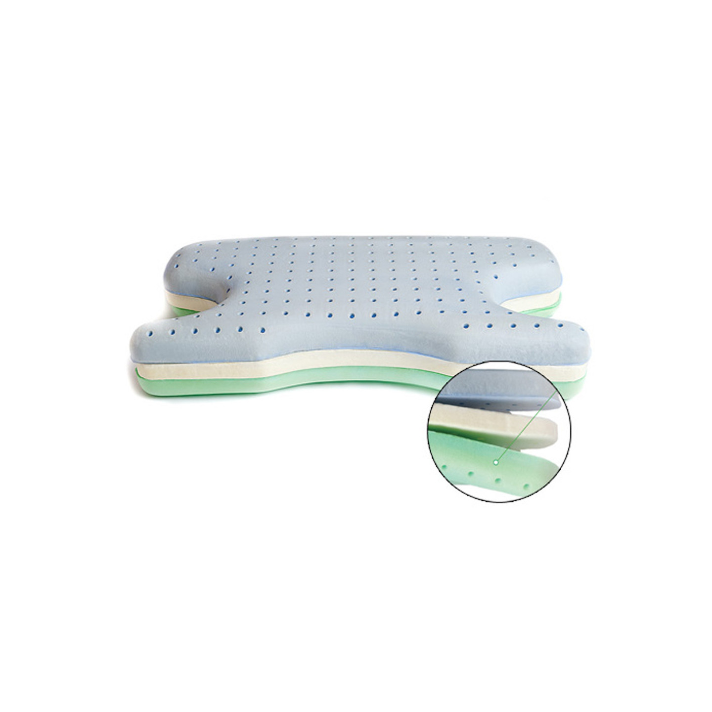 CPAP traagschuim kussen met vormgeheugen - Best in Rest