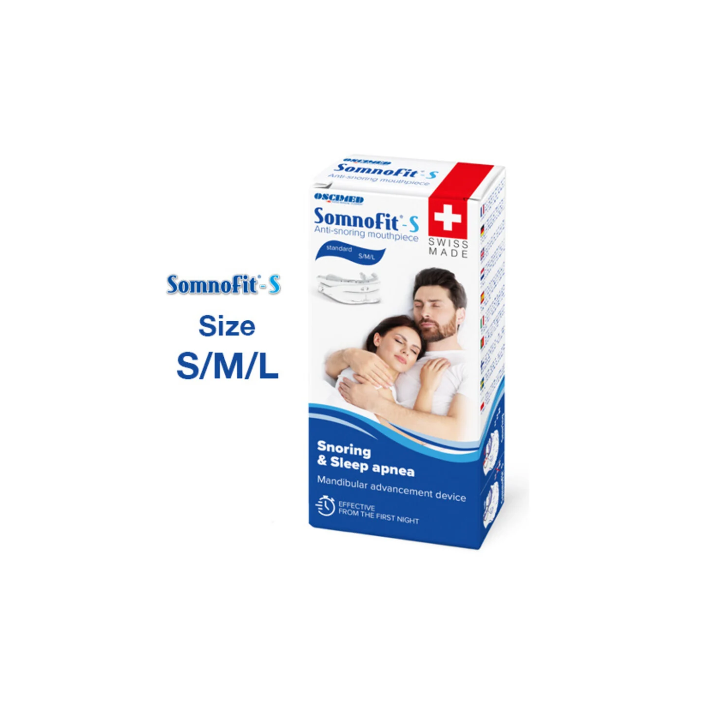 SomnoFit - Orthèse dentaire anti-ronflements (S, M, L, XL, 2XL) | RMEDICAL