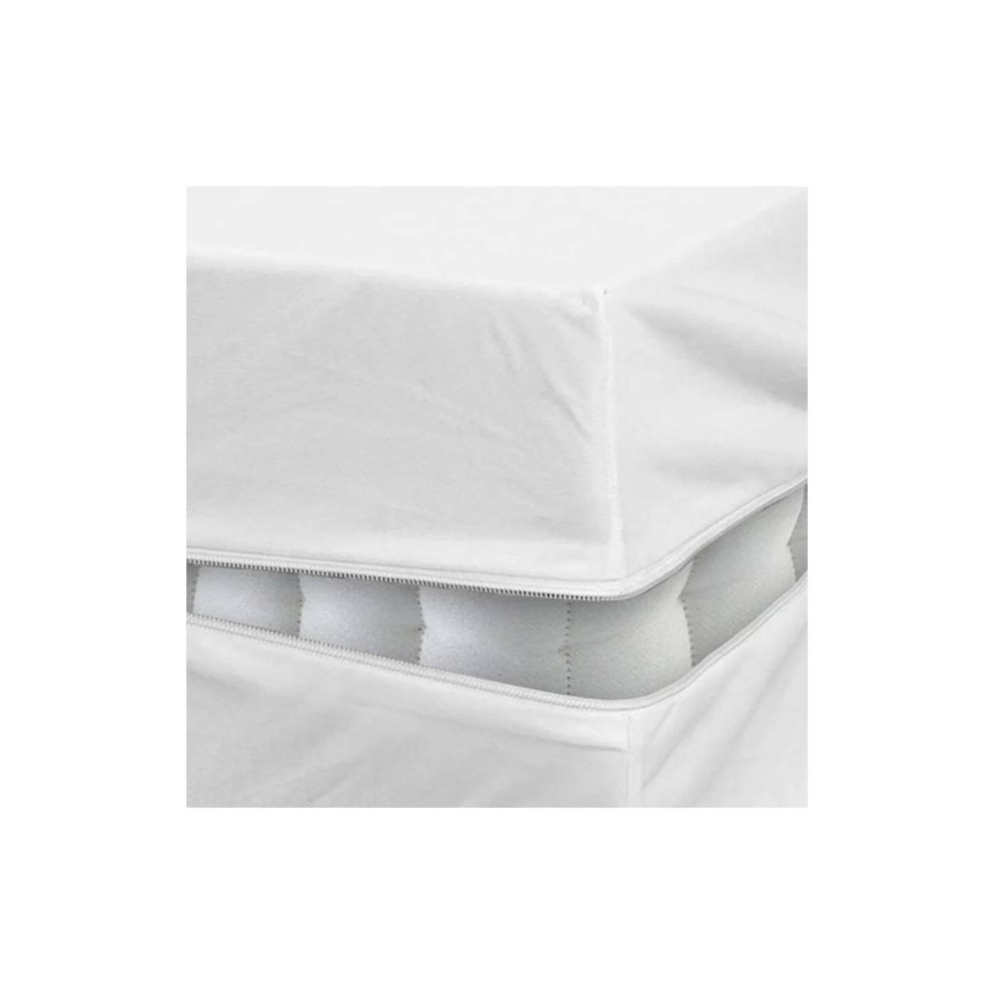 Anti-dust mite fitted sheets - 140 cm x 200 cm - 100% cotton - Texaal - Protecsom