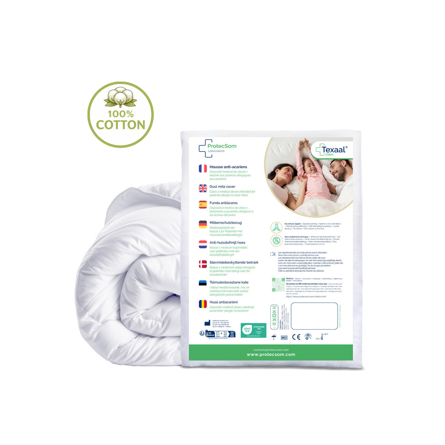 Anti-dustmite duvet cover – Texaal® Cotton
