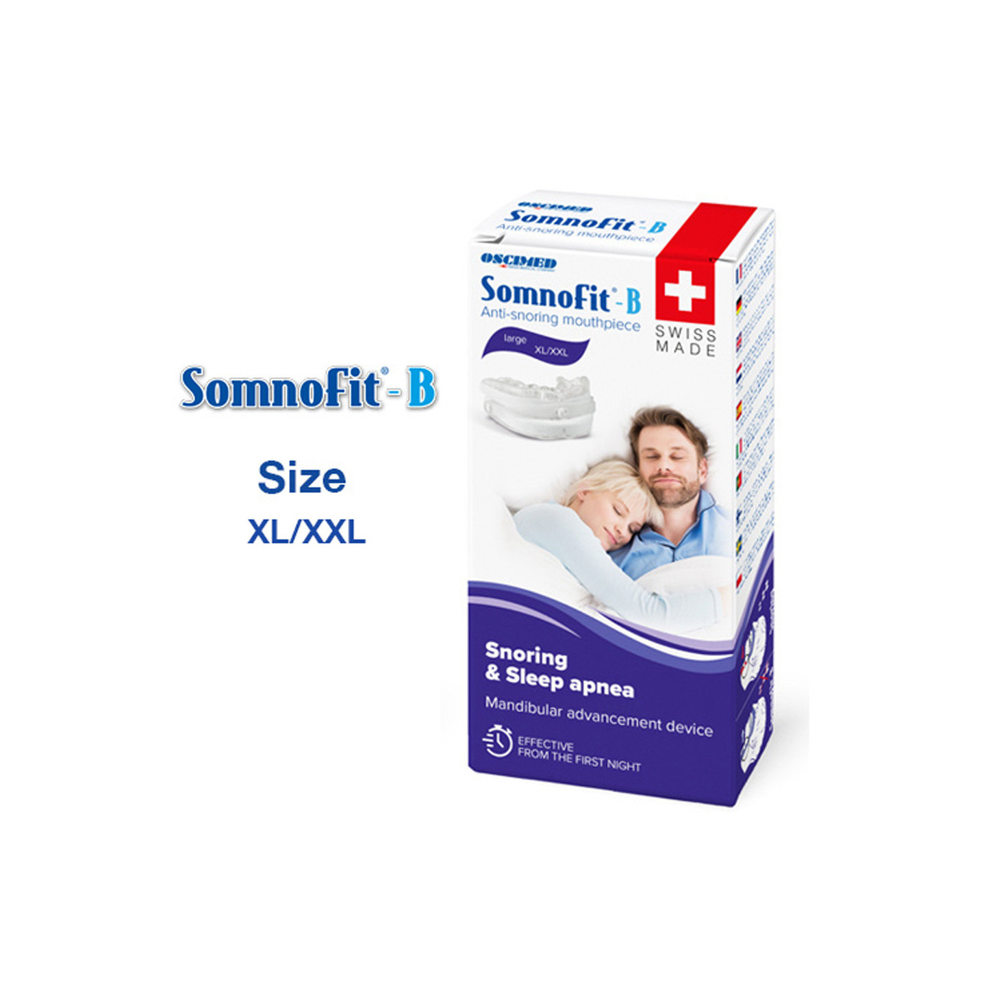 SomnoFit  B (XL, 2XL) - Orthèse dentaire anti-ronflements - Oscimed